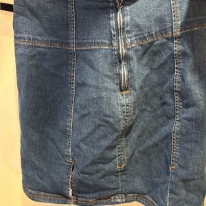 Free People Blue Denim Skirt